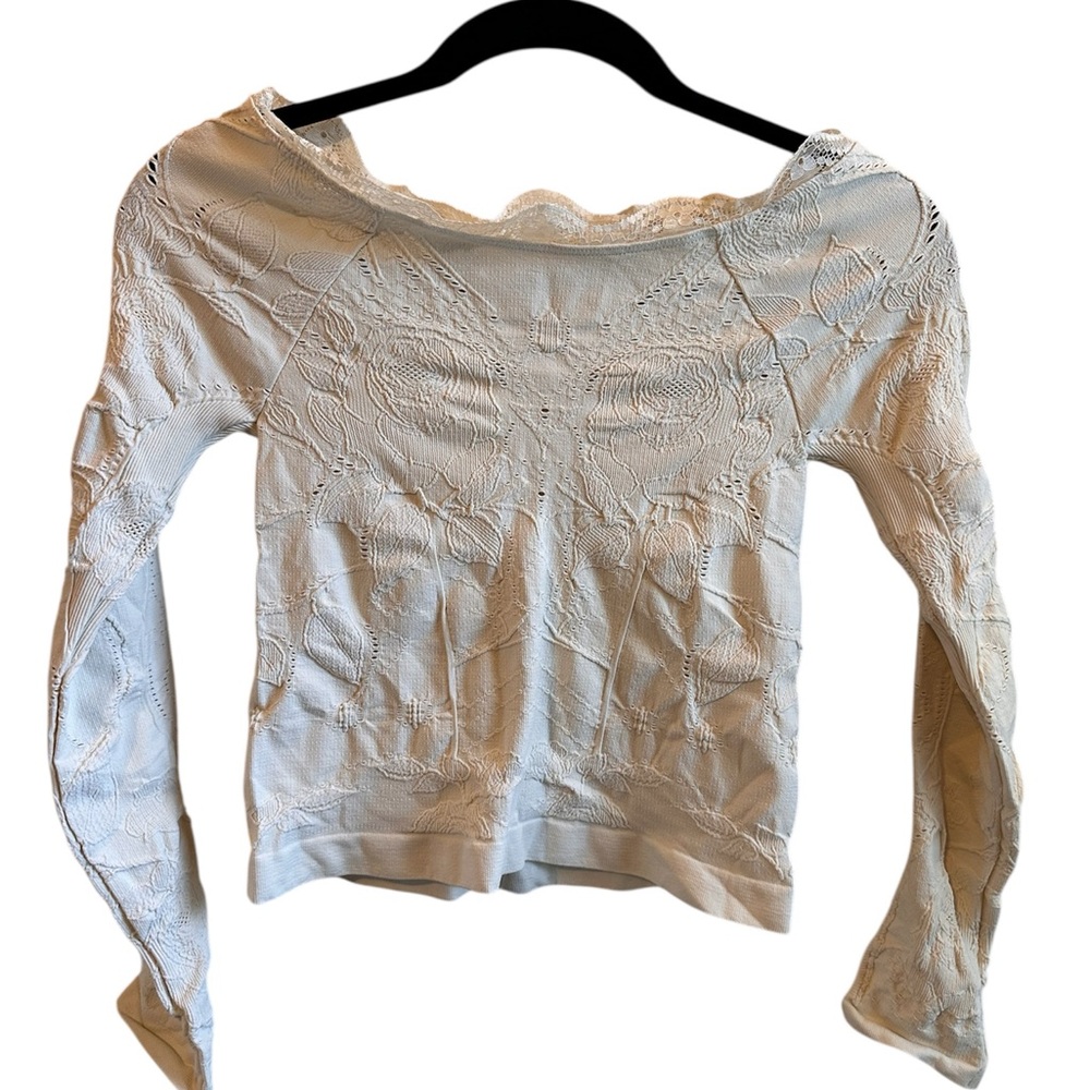 Free People White Lace Shapewear Top. NWOT